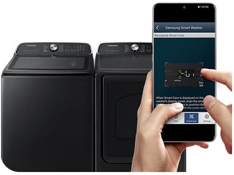 Miniatura 5 de Samsung Paquete de lavadora de carga superior de 4.7 pies cúbicos con grifo WaterJet integrado, autolimpiante, lavado silencioso de baja vibración,