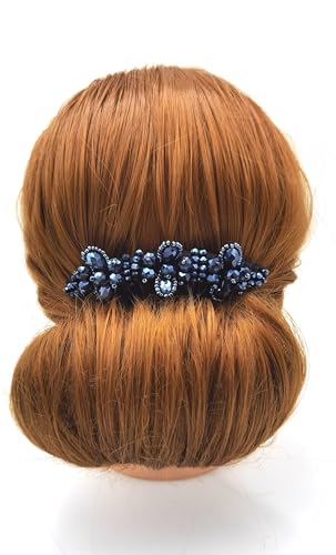 Thai Hair Comb - French Twist Side Comb - 3.5 x 4 Inch - Black - Wood or Bamboo - Manual - 1 Count - Unisex - For wedding guests, formal event attendees - Female - Thumbnail 5