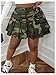 SOLY HUX Women's Plus Size Skirt Camo Print High Waisted Pleated A Line Fall Fashion Short Skirts Khaki Camo X-Large Plus