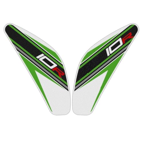Almohadilla antideslizante de tanque para ZX-10R: Pegatina de protección lateral negra