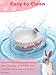 Niwaes Chinchilla Food Bowl Ceramic Guinea Pig Cage Feeder Hanging Bunny Food Dish Small Animal Feeding Bowls for Syrian Hamster Ferret Gerbils (Pink)