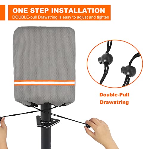 Electric Tongue Jack Cover Universal Rv Electric Tongue Trailer Protective Cover Camper Accessories For Outside(14″H X 5″W X 10″D) #TOP3
