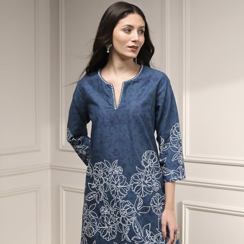Image of BIBA Womens Kurta, Bottom, Dupatta