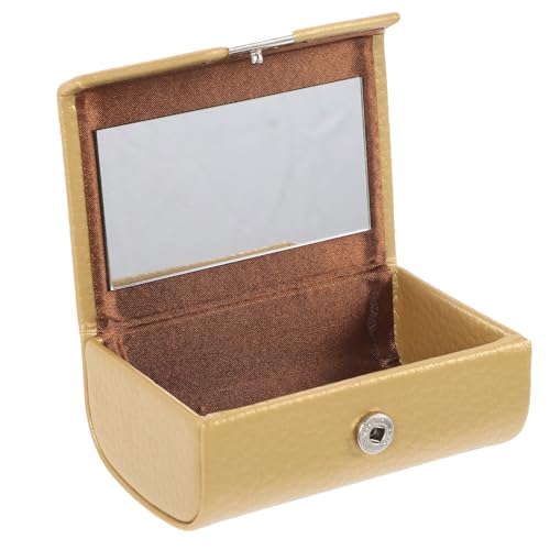 Estuche para lápices labiales compacto con espejo para organizar tu bolso
