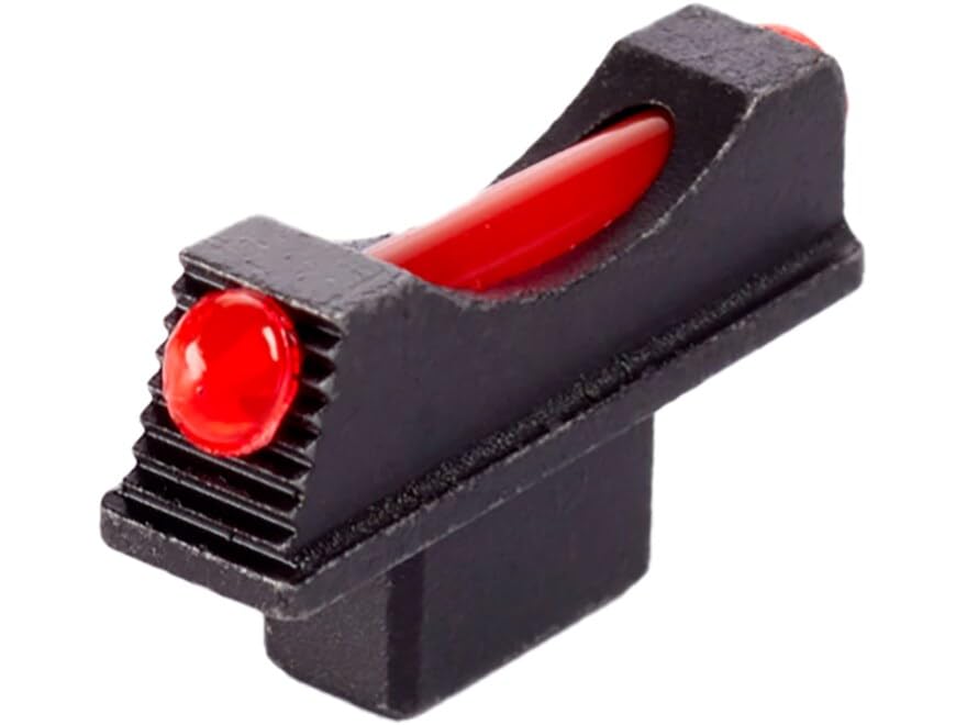 Wilson Combat Front Sight for Serrated Blade Colt Python, Anaconda Fiber Optic Red Steel Black