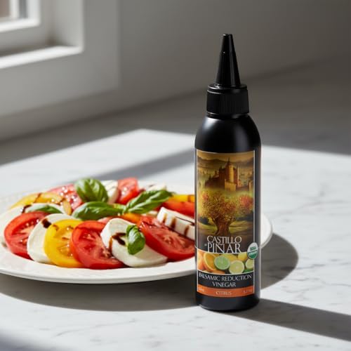 Citrus Balsamic Reduced Vinegar Non-GMO. Certified USDA Organic Castillo de Piñar