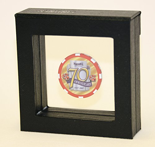 sfDisplay.com,LLC. 1 Single Casino Chip Gold Coin Medallion Display Case Box Frame Holder Shadowbox