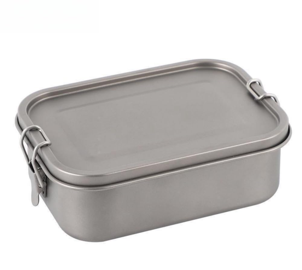 Titan-Lunchbox, isolierter Lebensmittelbehälter mit auslaufsicherem Deckel, Bento-Box für Herren und Damen, auslaufsicher, für Büro, Reisen, Outdoor, Grau