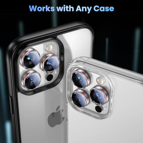 Protection d'objectif iPhone 13 Pro Max en verre trempé de qualité militaire durable - 5