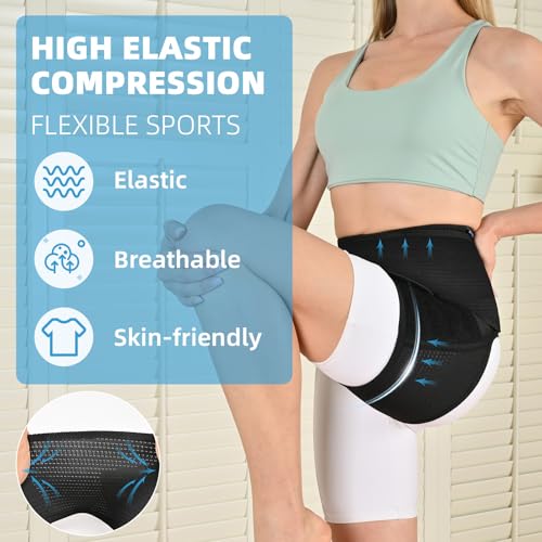 Tenbon Hip Brace for Sciatica Pain Relief Compression Wrap for Sciatic Nerve (Left and Right) - Thumbnail 2