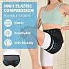 Tenbon Hip Brace for Sciatica Pain Relief Compression Wrap for Sciatic Nerve, Hamstring Pull, Hip Flexor Strain, Groin Injury, Pulled Thigh SI Belt Sacroiliac Joint Support Stabilizer for Men, Women