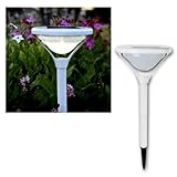 warm weiße LED-Lampe Best Season 479-21 LED-Solar-Wegleuchte, 45 x 20 cm, 1 warm weiß LED mit Solarpanel inklusive Akku, outdoor, Vierfarb-Karton, weiß