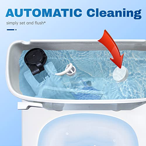 Vacplus Toilet Bowl Cleaner Tablets 20 PACK, Automatic Cleaners with Bleach, Slow-Releasing Toilet Tank Cleaners for Deodorizing & Descaling, Household Toilet Cleaners against Tough Stains - Image 5