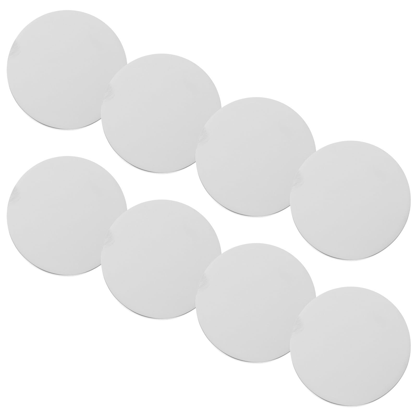 Monedas para grabar Angoily de acero inoxidable lisas redondas pack de 8 unidades para artesanos