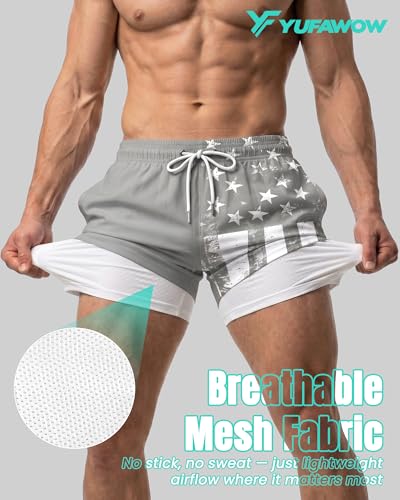 9 Inch Men Swim Trunks Compression Liner Quick Dry Male Swimwear Bikini Brief Swimsuit Bathing Suit Beach Board Surf Water Shorts Traje De Baño para Hombre Ropa Deportiva Chores Pantalonetas Shores — view 3