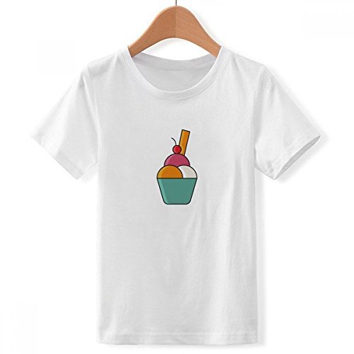 T-Shirt Blanc Chocolat Crème Glacée Garçon : Fini les Looks Enfantins Ennuyeux