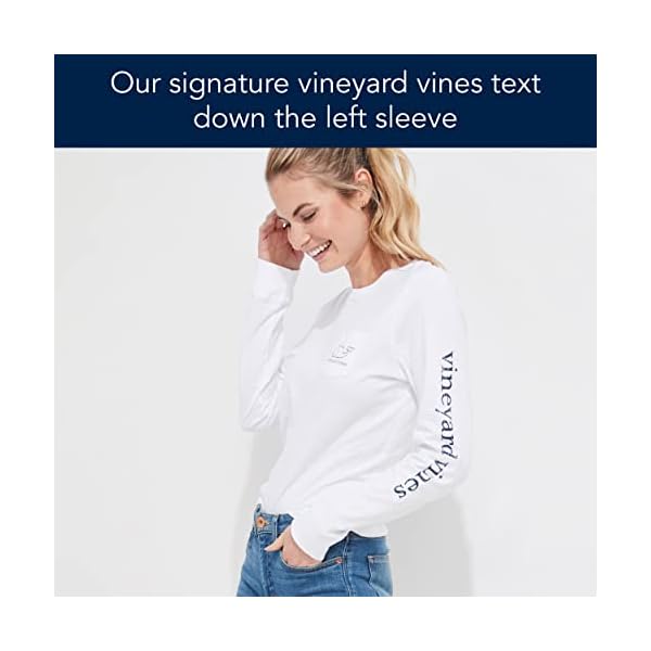 vineyard vines Women's Long Sleeve Vintage Whale Pocket T-Shirt - Image 6