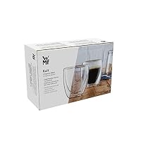 WMF Kult doppelwandige Espressotassen Glas Set 6-teilig, doppelwandige Gläser 80ml, Schwebeeffekt, Thermogläser, hitzebeständiges Espresso Glas – Ansicht 8