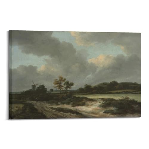 Toile de maître Jacob Van Ruisdael Grainfields - Impression d'art salon