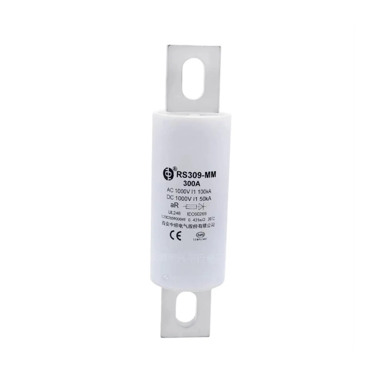 WBBAYDRFR RS309-MM 15A 35A 50A60A80A100A125A-150A-200A 250A 275A 300A 350A 400A 450A 500A 600A 700A 800A 1000VDC/VAC Fuse(RS309-MM-700A)