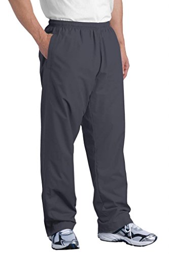 Sport-Tek Men's Elastic Drawcord Lightweight Wind Pant_Graphite Grey_4Xl #TOP21