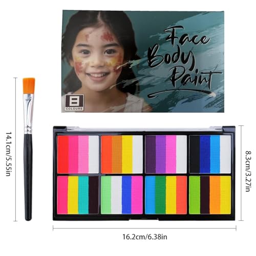 Palette de peintures pour le visage à base d'eau avec 32 teintes