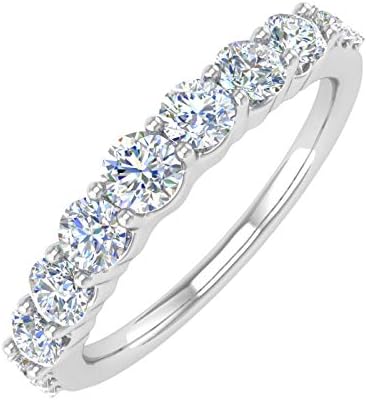 FINEROCK 3/4 Carat Diamond Wedding Band Ring in 14K Gold