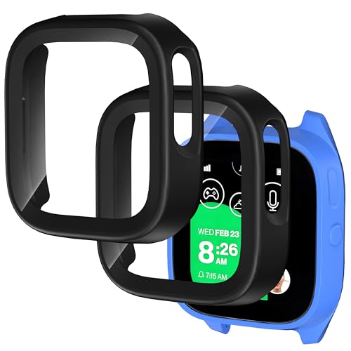 Verre trempé pour montre Gizmo 3 Adventure Kuaguozhe : lot de 2 protections d'écran noir