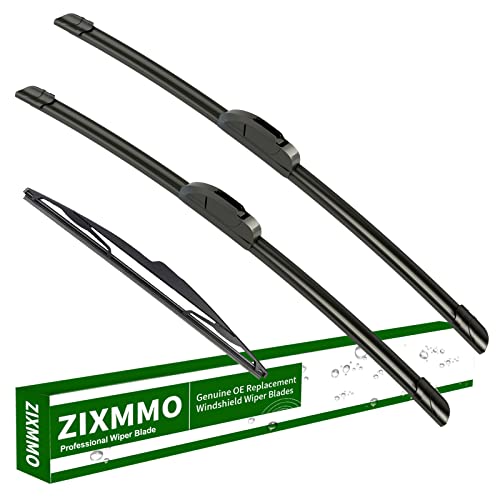 Image of 3 wiper blades Replacement for 2004-2009 Mazda 3 windshield wipers | Replacement Original Equipment,Premium All-Seasons,Front & Rear,21 inch+19 inch+14 inch(Set of 3) J HOOK