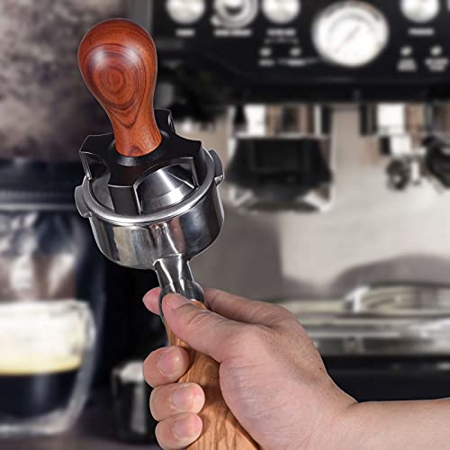 Image of 53mm Espresso Calibrated Tamper Fits 54mm Portafilter, Pavant Calibrated Coffee Tamper with Depth Adjuster, Stainless Steel Flat Base, Professional Barista Espresso Hand Tamper