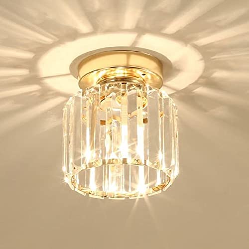 senlinren Plafonnier LED, Rond Moderne Cristal Suspension Dimmable Lustre Lampe Cristal Lumière Dimmable à Blanc Froid/Lumière Naturelle/Blanc Chaud pour Salon Chambre Couloir Salle À Manger Cover