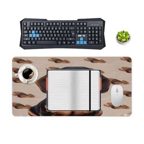 Mouse Pad grande de goma antiderrapante para escritorio miniatura 4