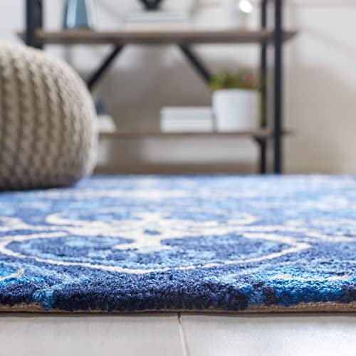 Tapete Decorativo Safavieh 8' x 10' Azul Marfil miniatura 4