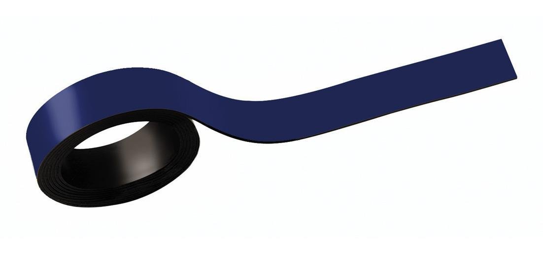 Strisce Magnetiche Blu - 20x1000 Mm - 37 Pezzi - Per Etichettatura E Organizzazione