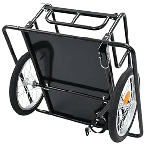Bike-Cargo-Trailer-Bicycle-Trailer-Heavy-Duty-Bike-Wagon-Cart-Foldable-Compact-Storage-with-Hitch-Tow-Behind-Utility-Cargo-Trailer-for-Stuff-Groceries-Luggage-Tools-110-lbs-Max-Load - Cucciolini Doodles Bike-Cargo-Trailer-Bicycle-Trailer-Heavy-Duty-Bike-Wagon-Cart-Foldable-Compact-Storage-with-Hitch-Tow-Behind-Utility-Cargo-Trailer-for-Stuff-Groceries-Luggage-Tools-110-lbs-Max-Load