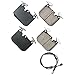 Akebono Brakes - Brake Pad Set - Superior initial effectiveness with no required break-in period, 1 Year limit warranty (EUR1880), GREY