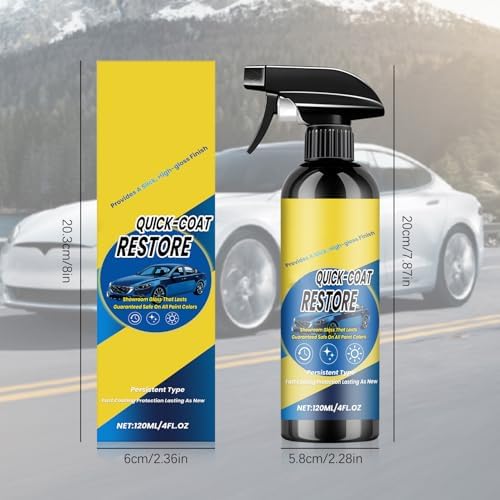 2Pcs Nano Quick Coat Restore Coating Spray,2026 New Advanced Automobile Quick-Acting Coating Agent,Quick Effect CoatingAgent Spray with Waterless Wash Polish & Paint Protection Long-Lasting Car - 2
