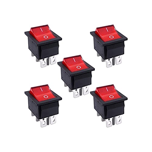 Interrupteur de bateau 250V 16A rouge pour rénover le tableau de bord de votre camping-car