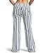 Roxy Oceanside Yarn-Dye Pants Mood Indigo Paradise Stripe MD (US 7-9)