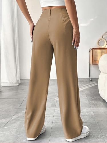 SECOLI 2024 Wide Leg Long Pant for Women Solid Color Long Pants4