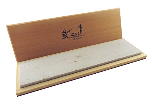 Best Deal Super Large Genuine Arkansas Soft (Medium) Knife Sharpening Bench Stone Whetstone 12" x 3" x 1/2" in Wood Box MAB-1232-C