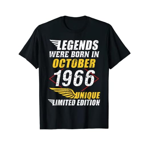 Cumpleaños Octubre 1966 Edición Limitada Regalo Used Vintage Camiseta