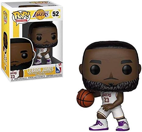 Funko 37271 POP Vinyl: NBA: Lakers: Lebron James (White Uniform) Natl Basketball Assoc, Multi
