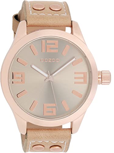 Preisvergleich Produktbild Oozoo C1151 Damenuhr, Lederarmband, Sandfarben, Band
