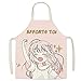 keephen Grembiule con stampa Sailor Moon Grembiule da cuoco in cotone e lino Grembiule da cucina per la casa Grembiule antivegetativo per bambini adulti