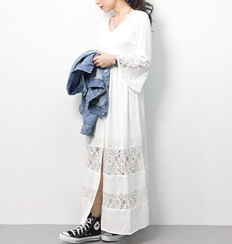 Amazon リエンダ Rienda レース ガウン ロング カーディガン マキシ ワンピース イブニングドレス 通販