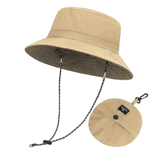 Rayson Cappello da Pescatore Uomo Leggero Pieghevole Estivo Cappello Impermeabile Unisex Traspirante Uomo Trekking Bucket Hat for Safari Running(Khaki, Taglia Unica) 9 Rayson Cappello da Pescatore Uomo Leggero Pieghevole Estivo Cappello Impermeabile Unisex Traspirante Uomo Trekking Bucket Hat for Safari Running(Khaki, Taglia Unica)