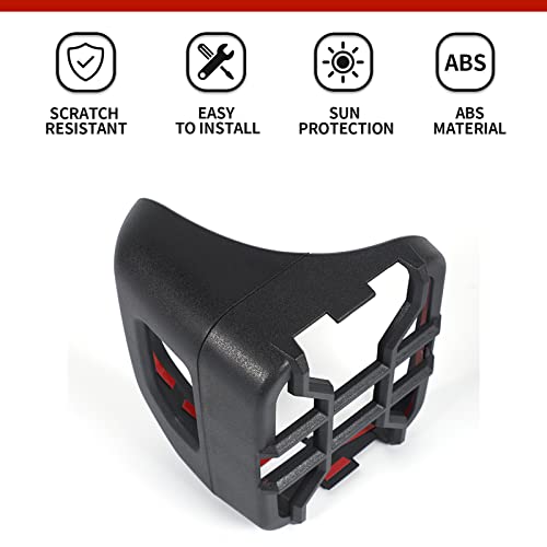 Hoolcar Tail Light Guards Rear Light Cover Protector For Jeep Gladiator Jt 2018-2022, Black, For Halogen Lamp #TOP2