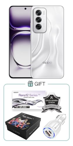 OPPO Reno 12 5G Dual SIM Astro Silver 12GB RAM 512GB - KSA Versio...