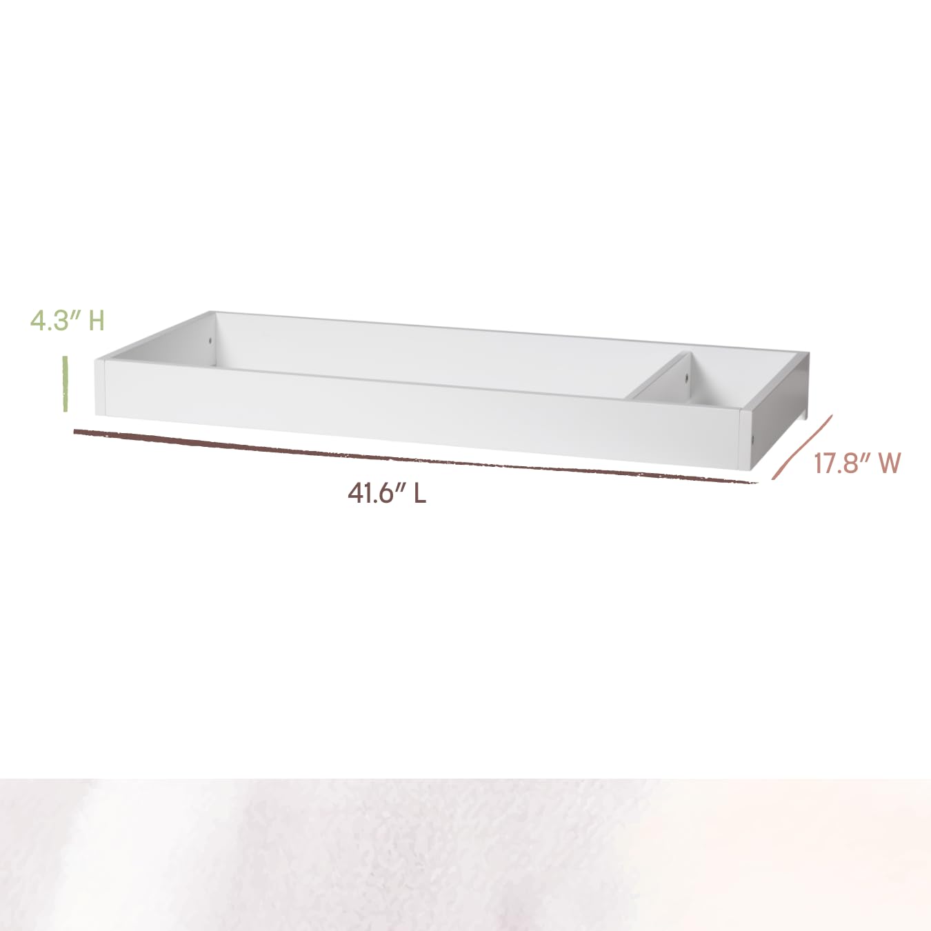 Little Seeds Double Topper, Deep Blue